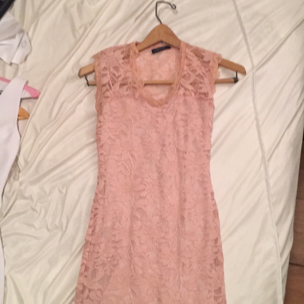 Necessary Clothing light pink lace dress